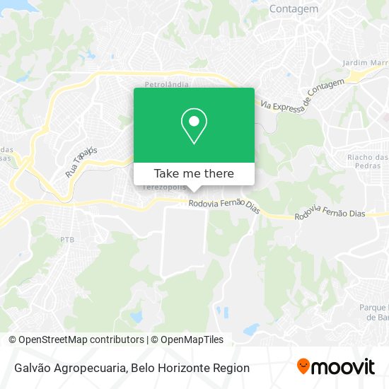 Galvão Agropecuaria map