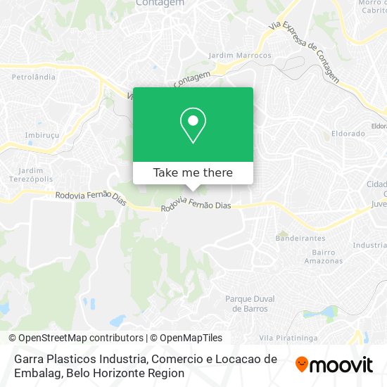 Garra Plasticos Industria, Comercio e Locacao de Embalag map