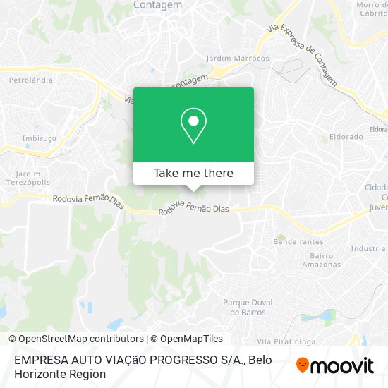 EMPRESA AUTO VIAÇãO PROGRESSO S / A. map