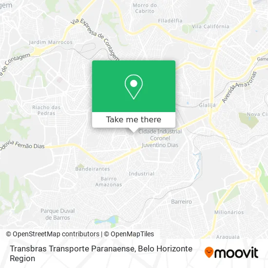 Transbras Transporte Paranaense map