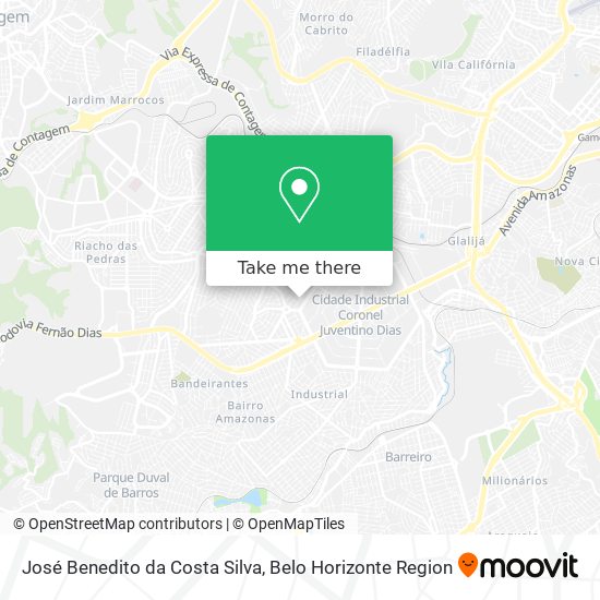 José Benedito da Costa Silva map