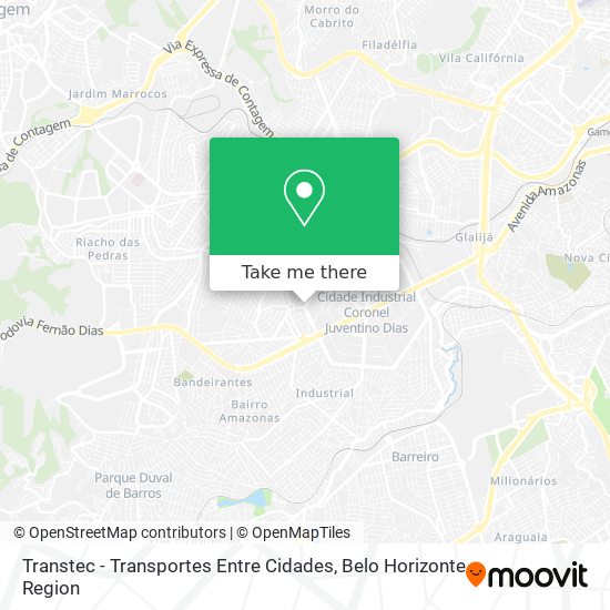 Mapa Transtec - Transportes Entre Cidades