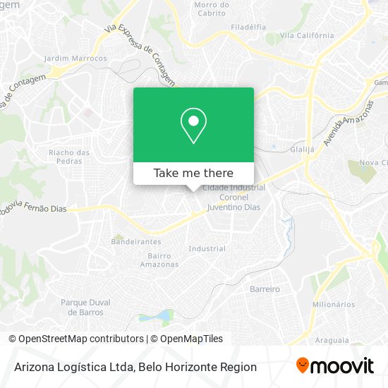 Arizona Logística Ltda map
