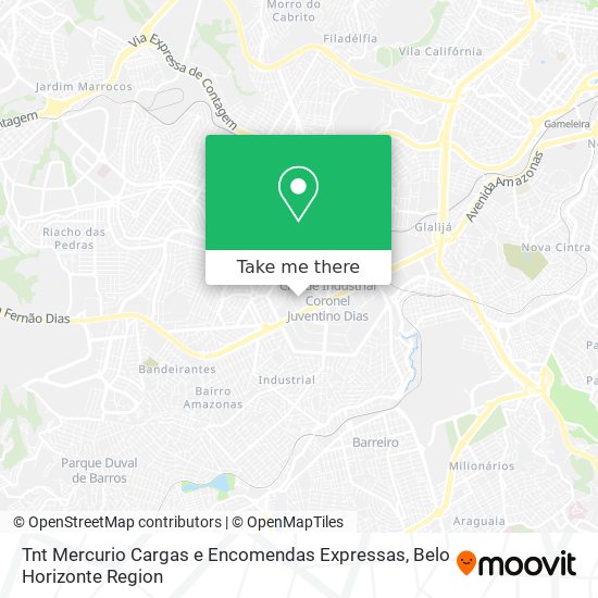 Tnt Mercurio Cargas e Encomendas Expressas map