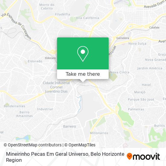 Mineirinho Pecas Em Geral Universo map