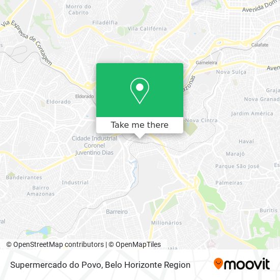 Mapa Supermercado do Povo