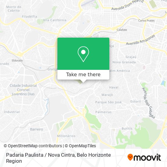 Padaria Paulista / Nova Cintra map