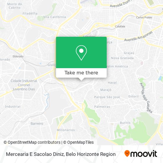 Mercearia E Sacolao Diniz map