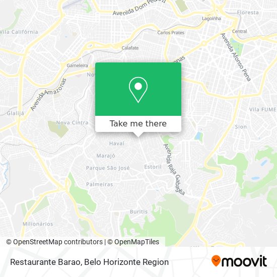 Mapa Restaurante Barao