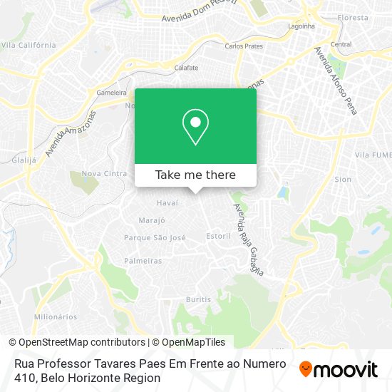 Mapa Rua Professor Tavares Paes Em Frente ao Numero 410