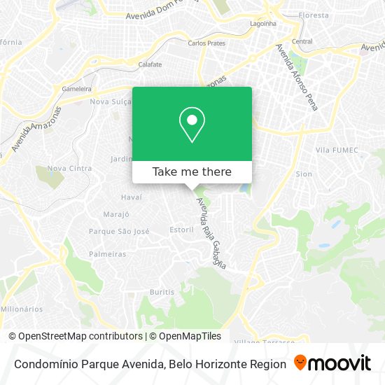 Mapa Condomínio Parque Avenida