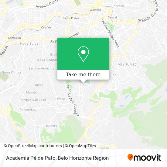 Academia Pé de Pato map