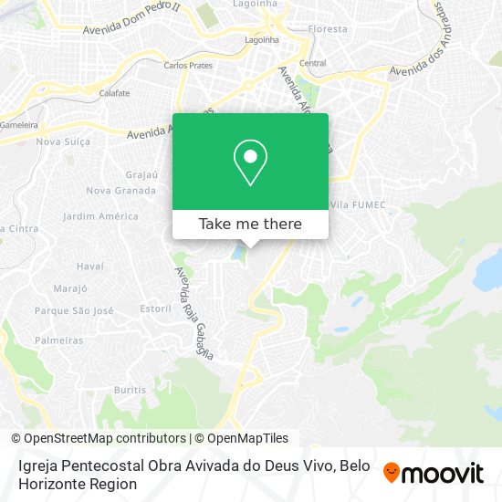 Igreja Pentecostal Obra Avivada do Deus Vivo map