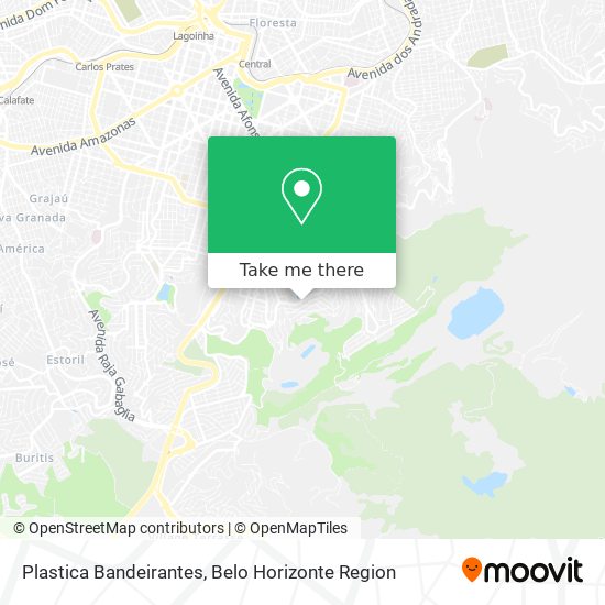 Plastica Bandeirantes map