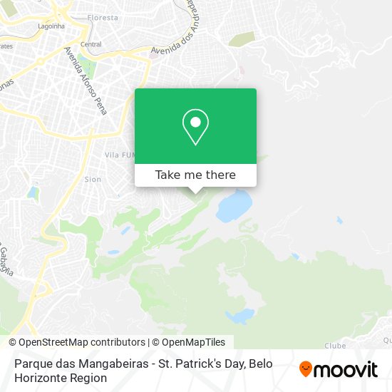 Parque das Mangabeiras - St. Patrick's Day map