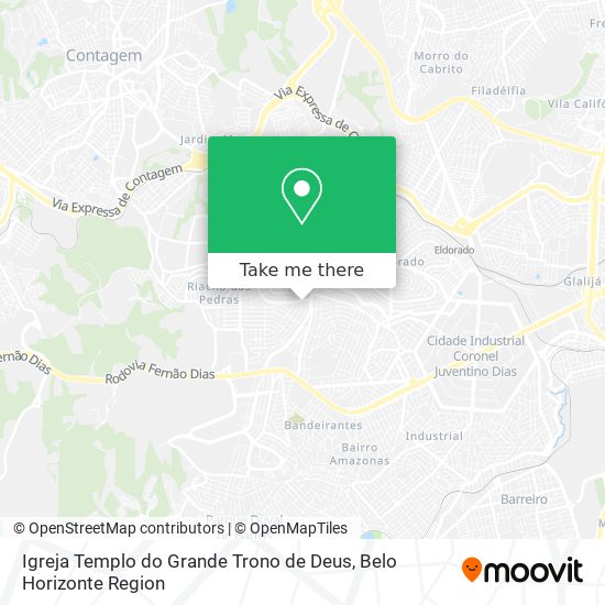Igreja Templo do Grande Trono de Deus map
