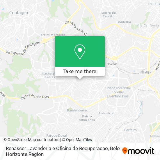Renascer Lavanderia e Oficina de Recuperacao map