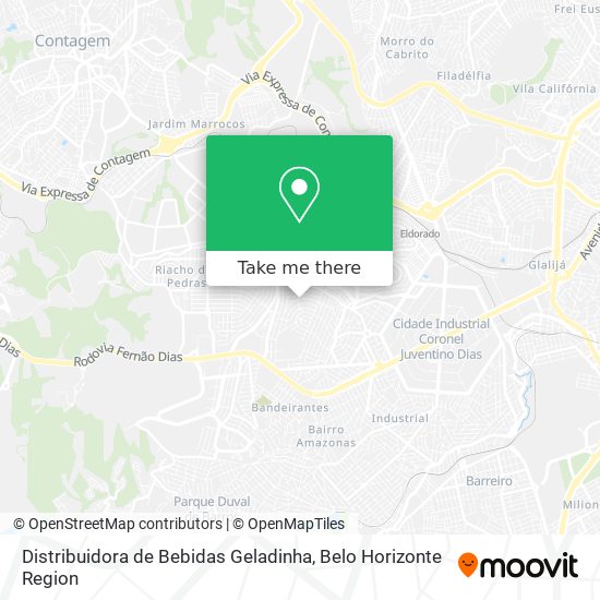 Distribuidora de Bebidas Geladinha map