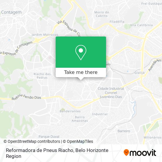 Reformadora de Pneus Riacho map