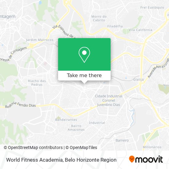 World Fitness Academia map