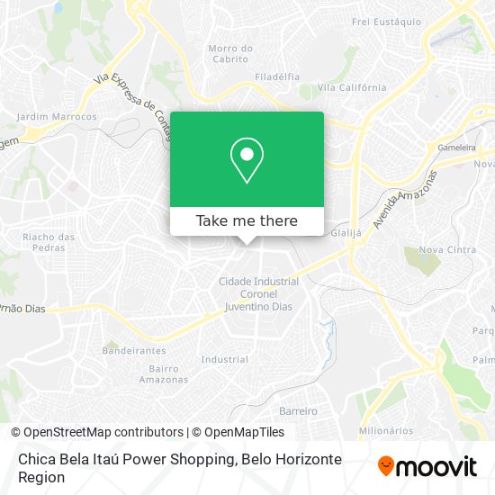 Chica Bela Itaú Power Shopping map