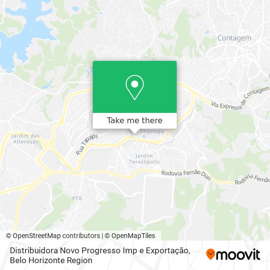 Distribuidora Novo Progresso Imp e Exportação map