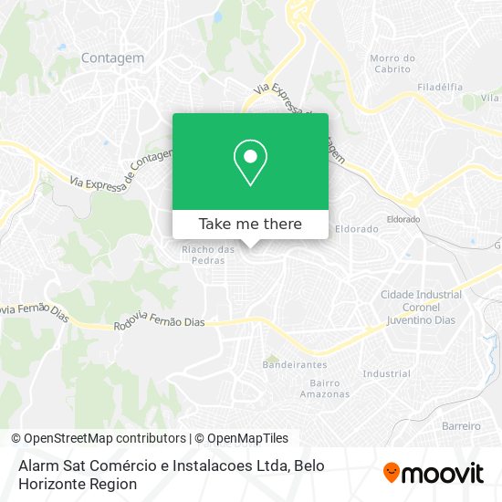 Alarm Sat Comércio e Instalacoes Ltda map