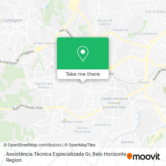Assistência Técnica Especializada Gr map