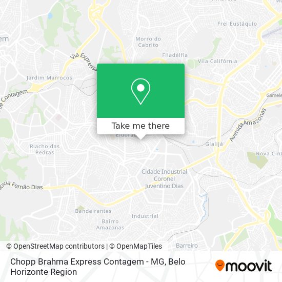 Mapa Chopp Brahma Express Contagem - MG