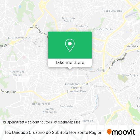 Iec Unidade Cruzeiro do Sul map