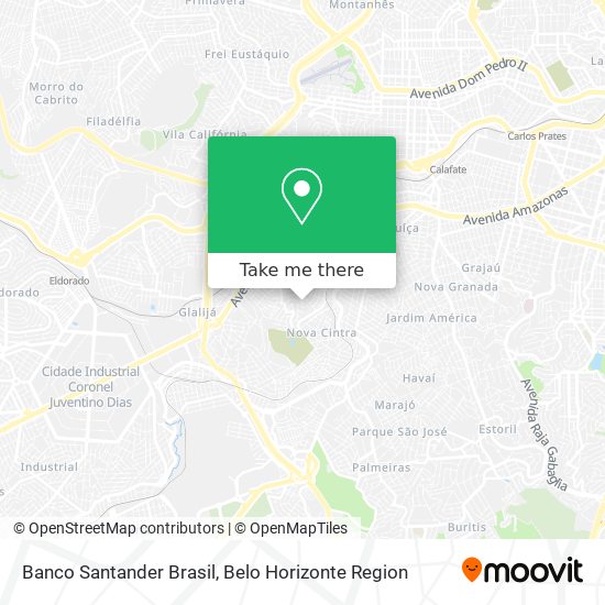 Banco Santander Brasil map