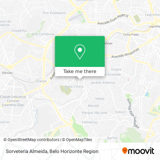 Sorveteria Almeida map