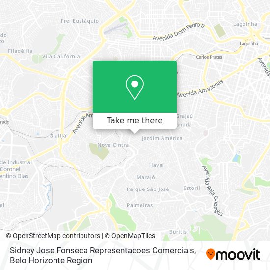 Sidney Jose Fonseca Representacoes Comerciais map