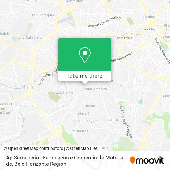 Mapa Ap Serralheria - Fabricacao e Comercio de Material de