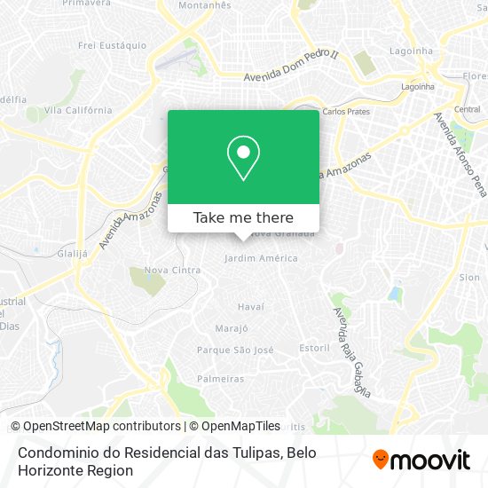 Condominio do Residencial das Tulipas map