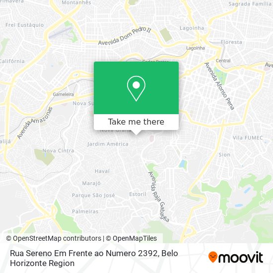 Rua Sereno Em Frente ao Numero 2392 map