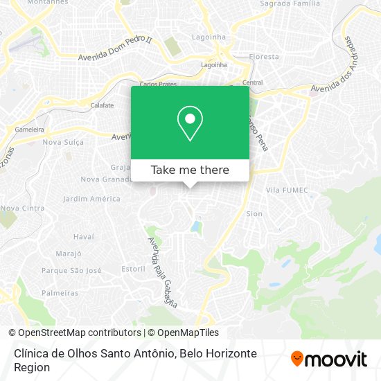 Clínica de Olhos Santo Antônio map