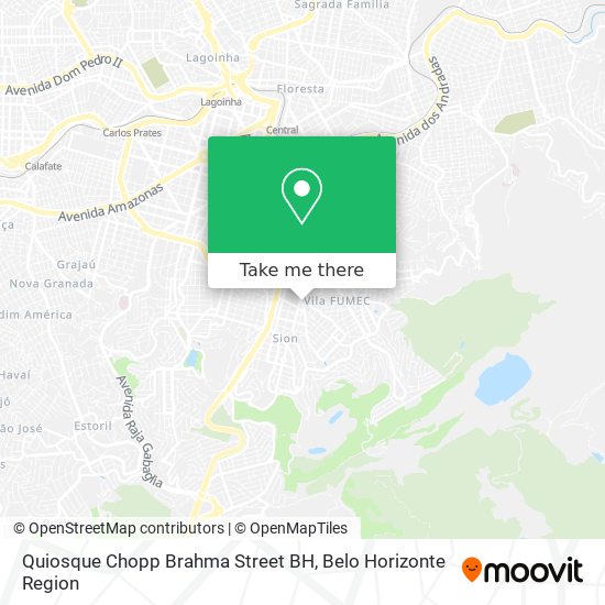 Quiosque Chopp Brahma Street BH map