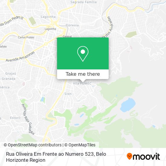 Rua Oliveira Em Frente ao Numero 523 map