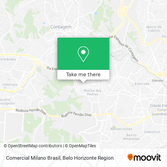 Comercial Milano Brasil map