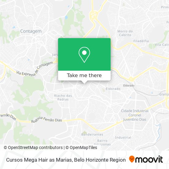 Cursos Mega Hair as Marias map