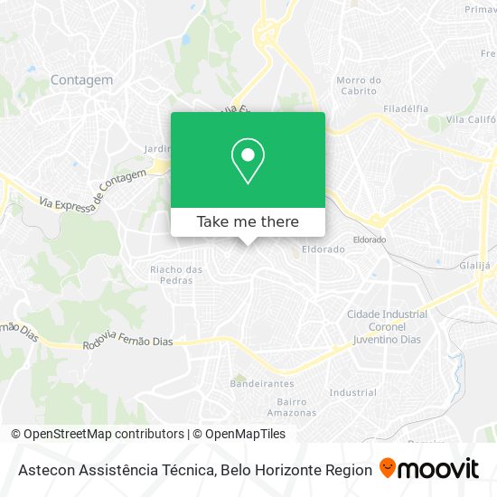 Mapa Astecon Assistência Técnica