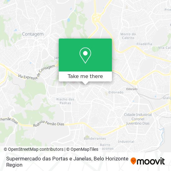 Mapa Supermercado das Portas e Janelas