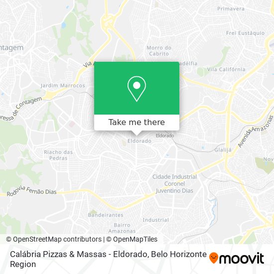 Calábria Pizzas & Massas - Eldorado map