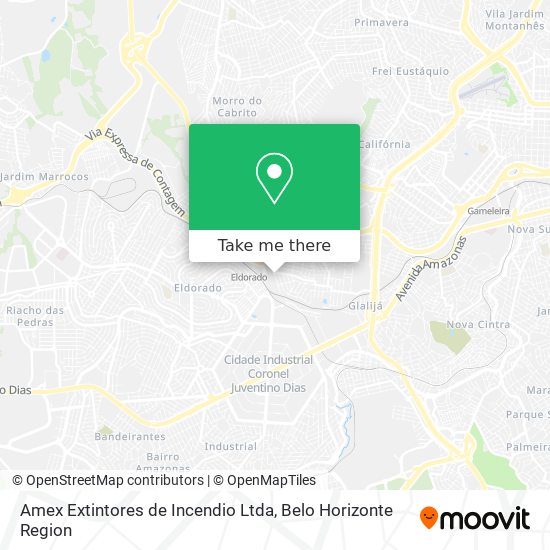 Amex Extintores de Incendio Ltda map