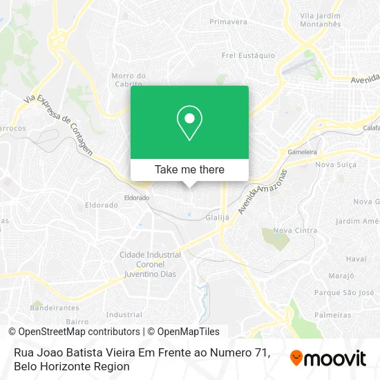 Rua Joao Batista Vieira Em Frente ao Numero 71 map