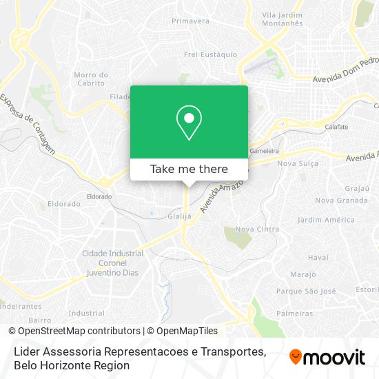 Lider Assessoria Representacoes e Transportes map