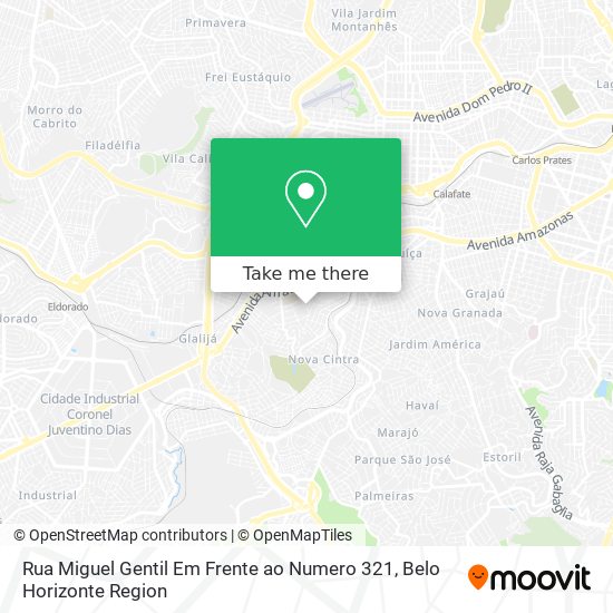 Rua Miguel Gentil Em Frente ao Numero 321 map
