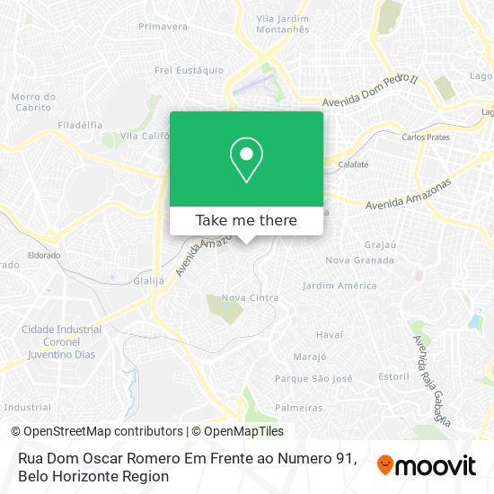 Rua Dom Oscar Romero Em Frente ao Numero 91 map