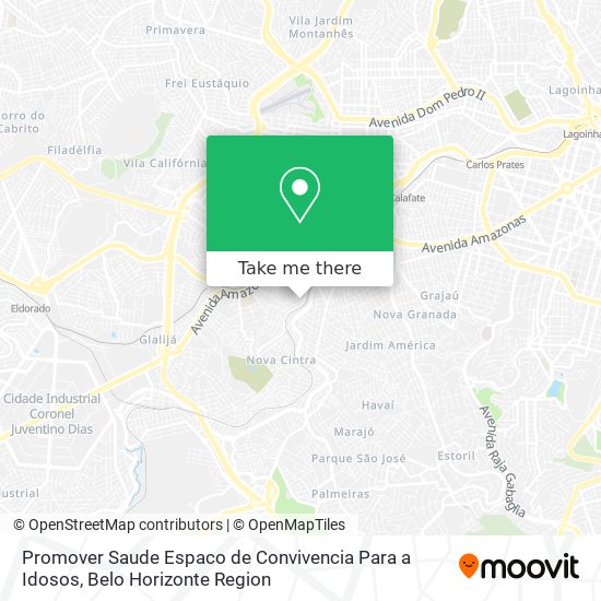 Mapa Promover Saude Espaco de Convivencia Para a Idosos